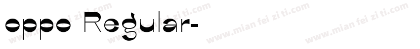 oppo Regular字体转换
